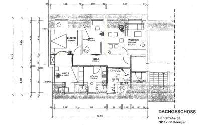 Viel Platz für Moderne mit Stil - 3,5 Zimmer Dachstudio mit Schwarzwaldblick