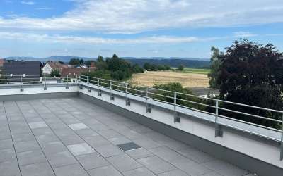 Das Panorama-Penthouse mit der Schwäbischen-Alb zum greifen nah!