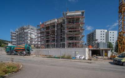 Blühende Aussichten vom Eigenheim - 3 Zimmer Neubauwohnung mit Balkon