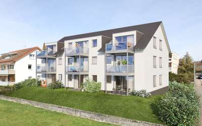 Neubau: 3-Zimmer Dachgeschosswohnung mit sonnigem Balkon