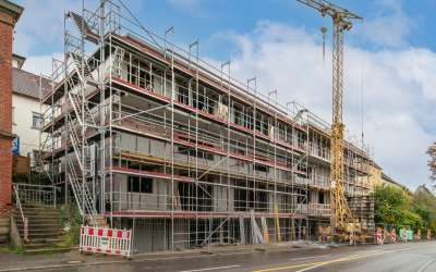 3-Zimmer-Neubauwohnung im Erdgeschoss mit Balkon